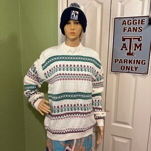 Vintage Women’s 90s Floral Cosby Sweater